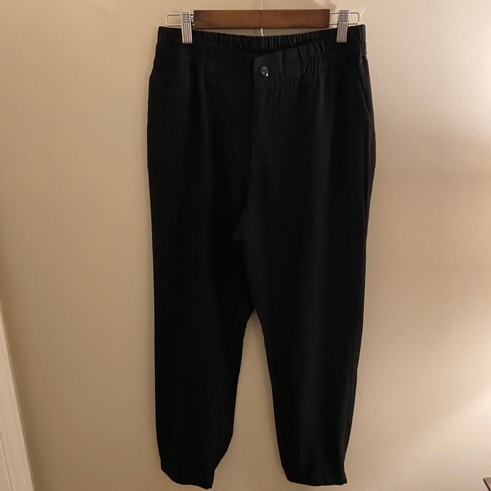 Black dressy joggers
